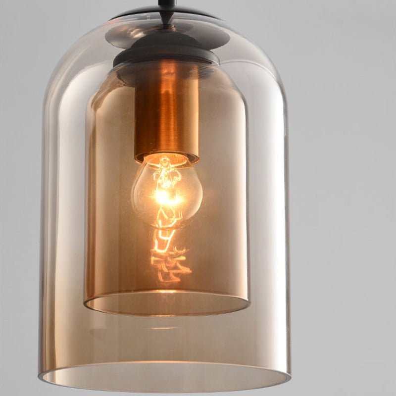 Double Glass Pendant Indoor Lamp Light