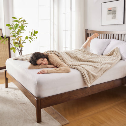 Electric Heated Fleece Throw