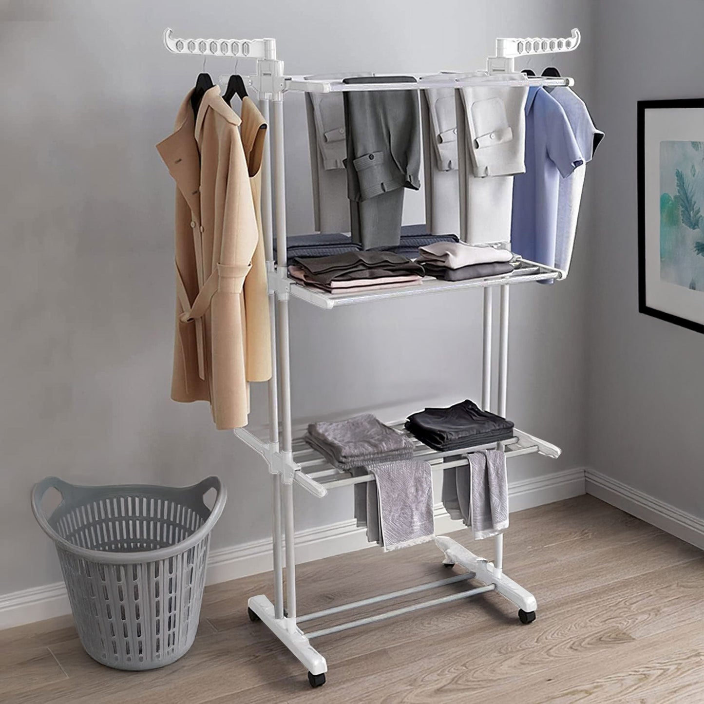 Multi-Level Folding Laundry Drying Rack