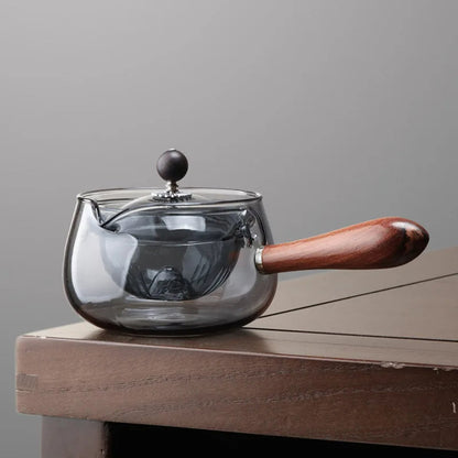 InfuRota Glass Teapot with Rotating Infuser