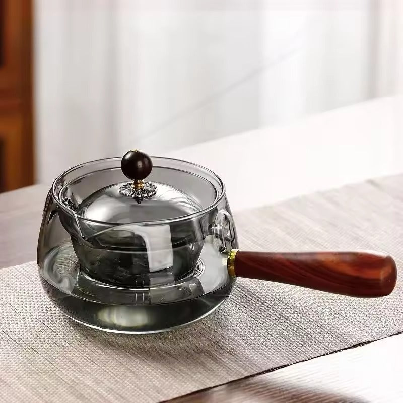 InfuRota Glass Teapot with Rotating Infuser